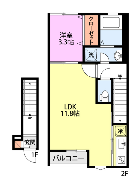 グランドコンフォートⅡ 202 間取り図