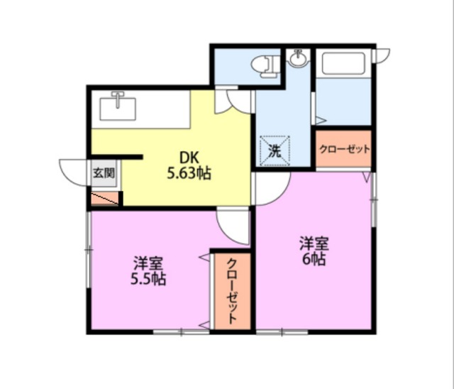 ルフィ寺尾 B102 間取り図