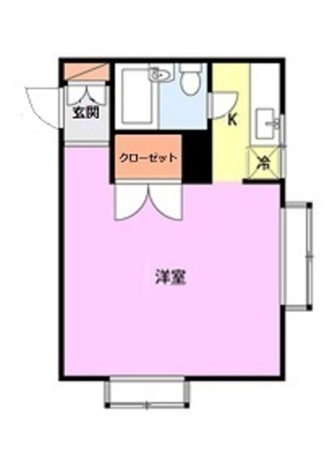 コーポあかさわ 1 間取り図