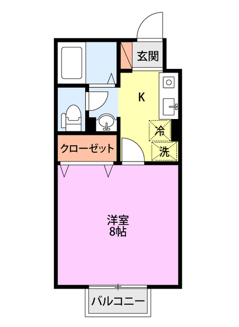 サンシャインＡ 202 間取り図