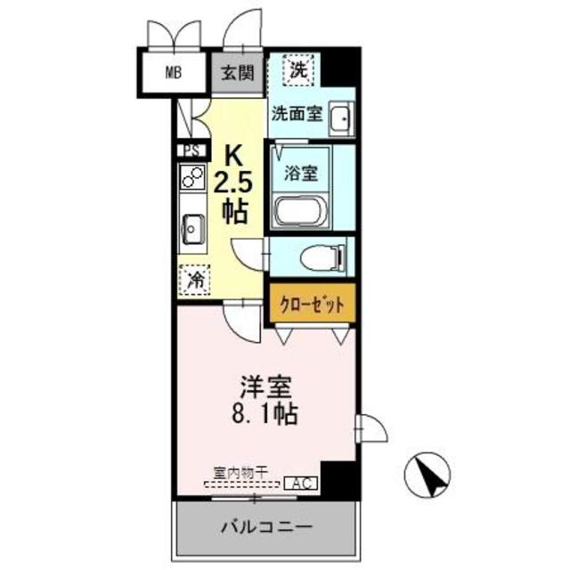 クレストスクエア 301 間取り図
