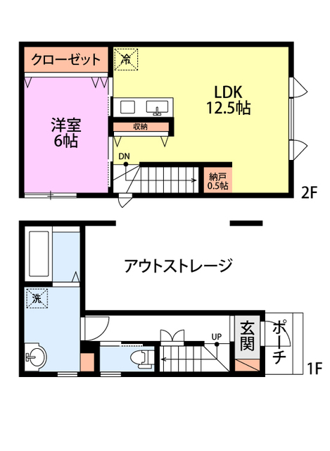 S-cube B 間取り図