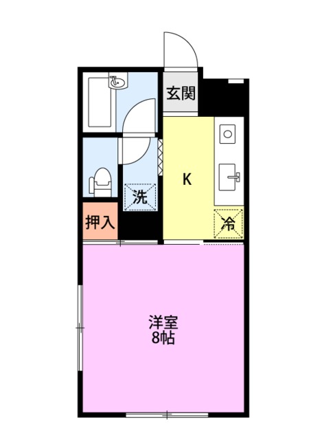 第8トモエイ藤橋 104 間取り図