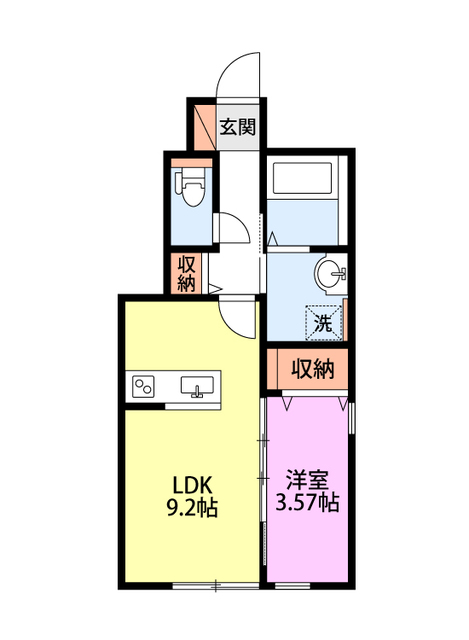 リビンド扇町　Ⅰ棟 103 間取り図
