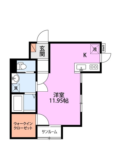サウザンドＡ 102 間取り図