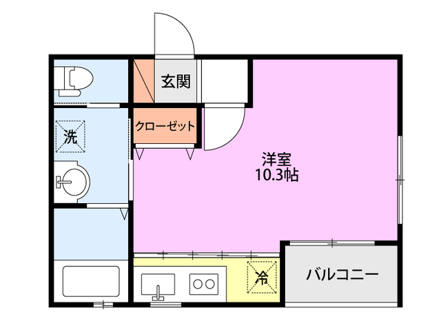 Common中木戸 301 間取り図