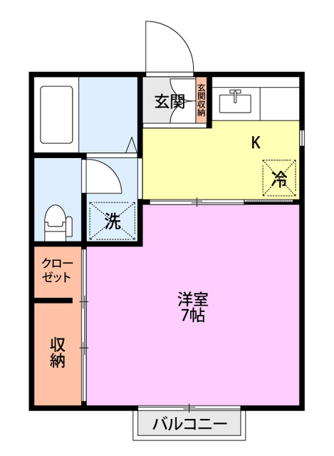 ソレイユ 101 間取り図
