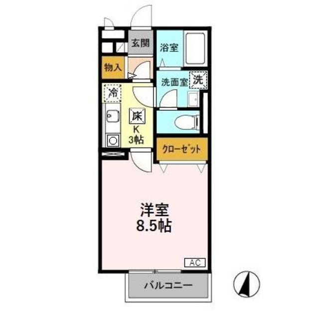 メゾン・ド・サラ 108 間取り図