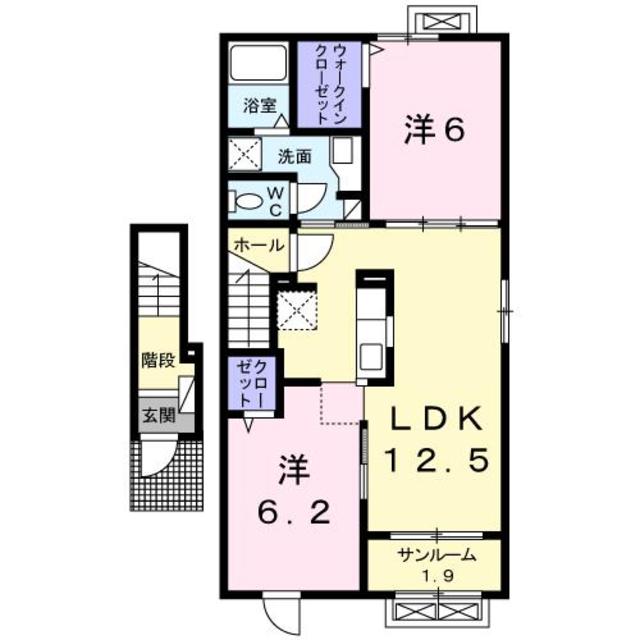 ガーデンハウス・アルバ 205 間取り図