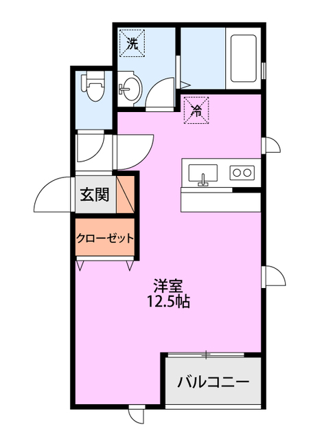 Common中木戸 303 間取り図