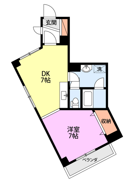 蓮潟　吉沢商会ビル 201 間取り図