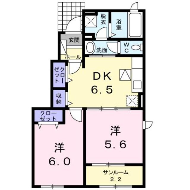 ウィンクルム 101 間取り図