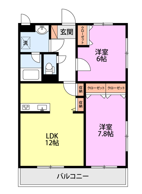 ＲＥＳＩＤＥＮＣＥ　Ｈｉｌｌ　Ｗｅｓｔ裏館 401 間取り図