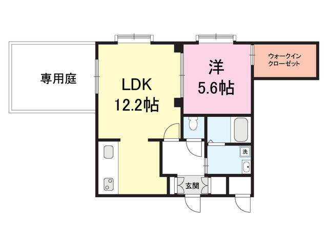 ファーストクラス牡丹山 106 間取り図