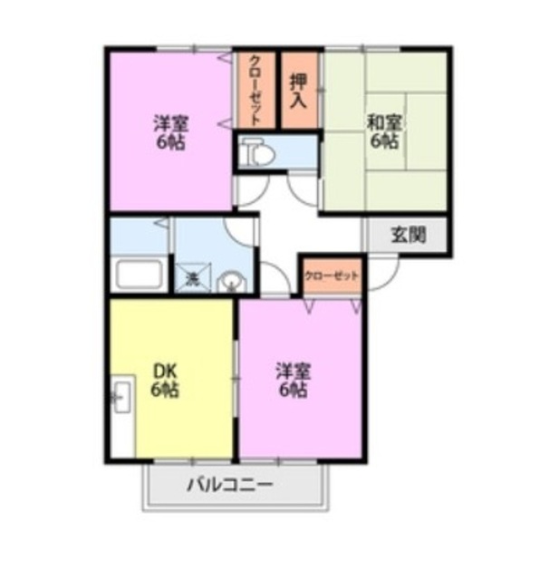 メゾン・ソレント A201 間取り図