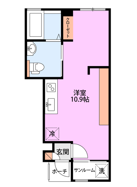 ラ・ランド　C 101 間取り図
