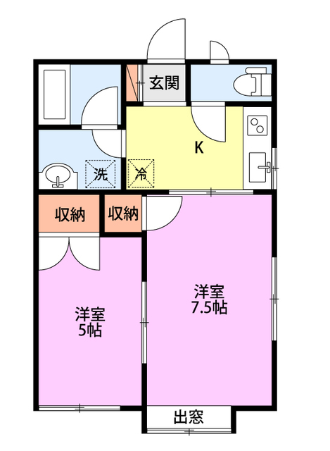 パディントンハウス 204 間取り図