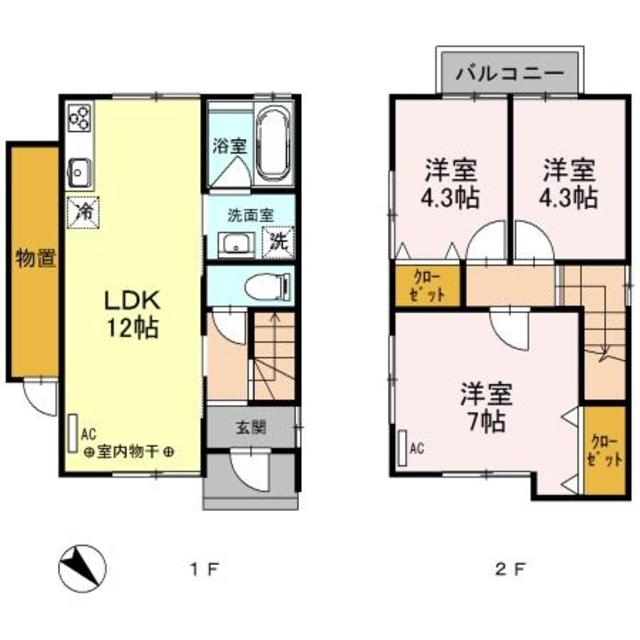 ラグナハウス　B F 間取り図