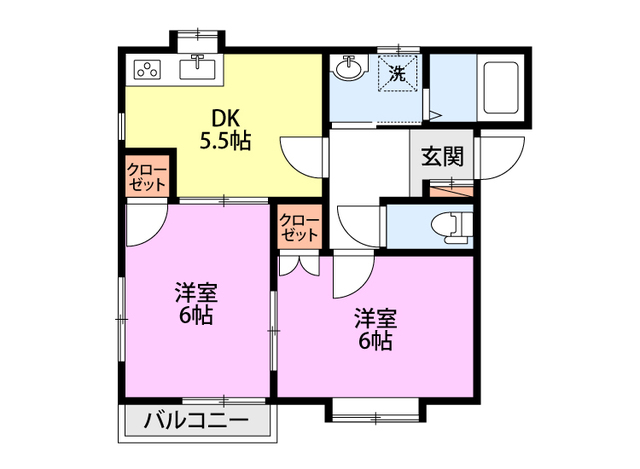 サンライズタウン F 3 間取り図