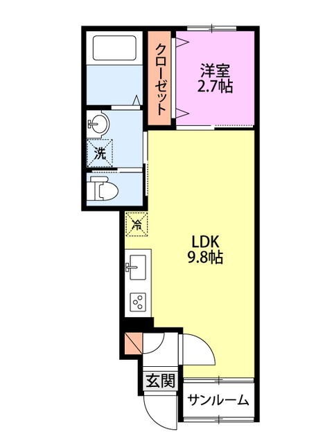 ヴィア　アヴァンティ Ⅰ 105 間取り図
