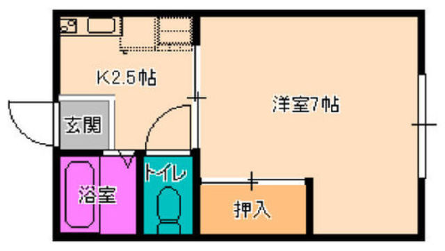 シティハイム上越 213 間取り図