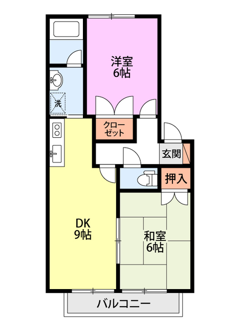 アスターアオキ 202 間取り図