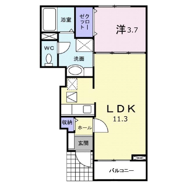 ベル・デーア 103 間取り図