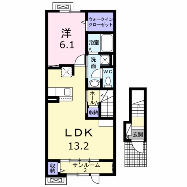 ルミナ 202 間取り図