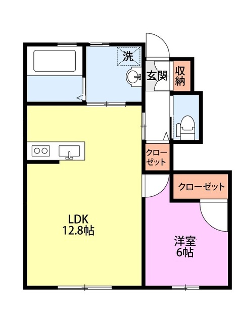 エルヴァールヤマト 102 間取り図