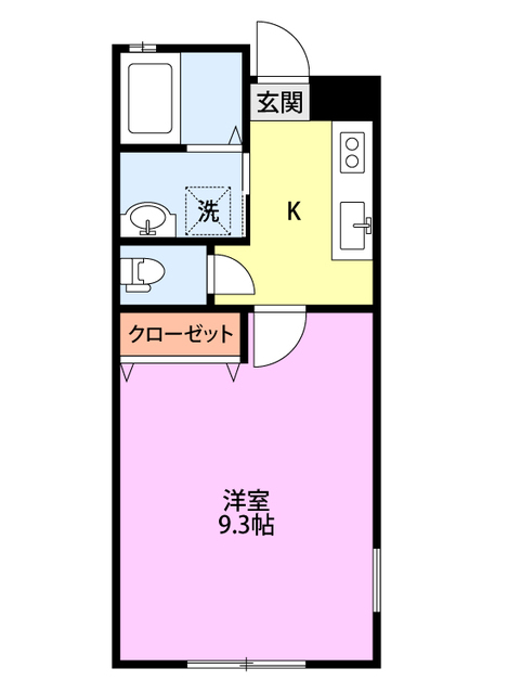 グリーンハウス 202 間取り図