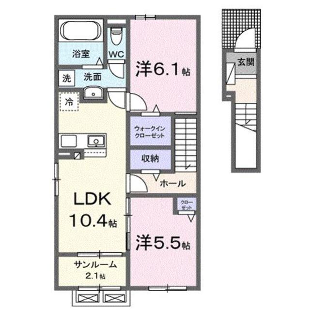 ベル　パトリ　Ｂ 203 間取り図
