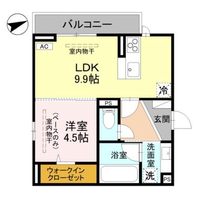 D-ROOM福住 Ｂ棟 203 間取り図