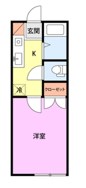 アクシス６ 208 間取り図