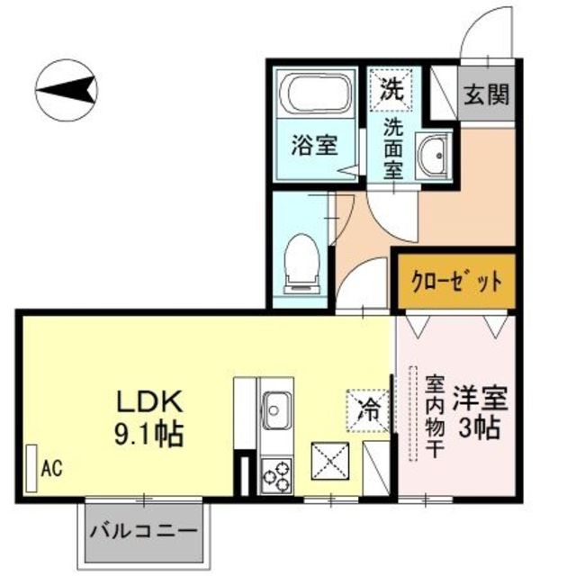 メゾンブランシュ 106 間取り図