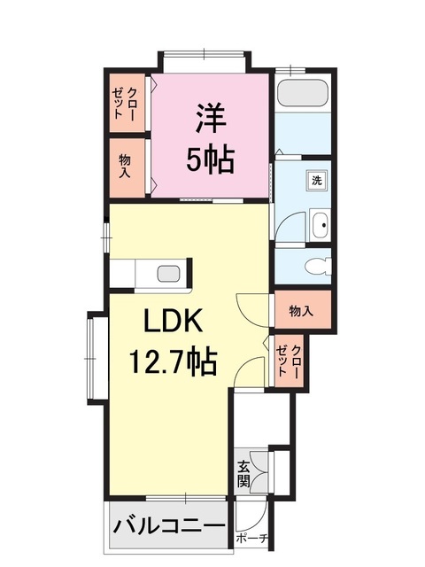 ファインシティA 101 間取り図