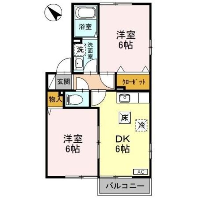 パークハイム 101 間取り図