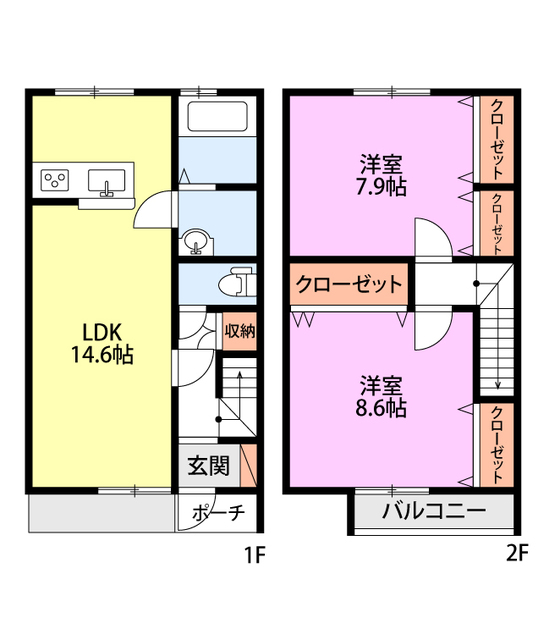メゾン・フルール A3 間取り図