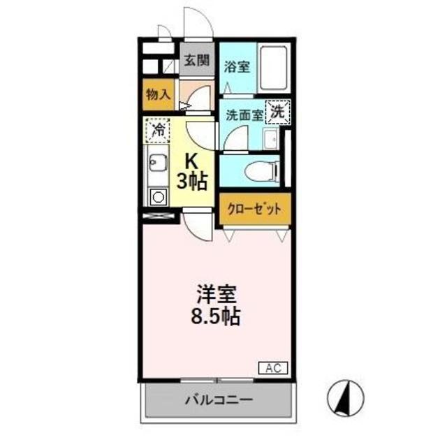 メゾン・ド・サラ 307 間取り図
