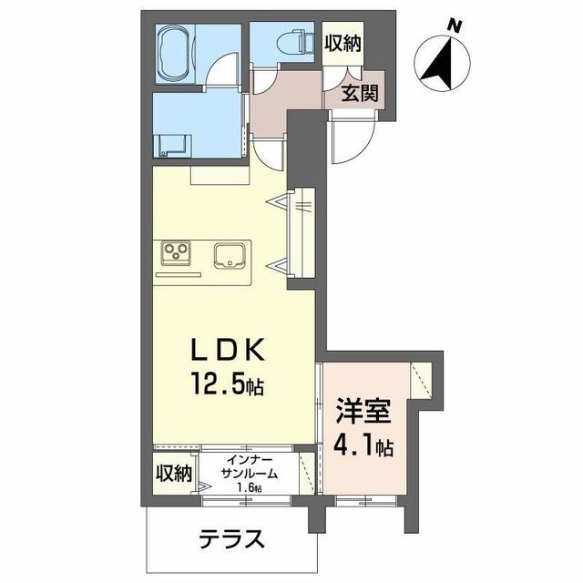 シャーメゾン東幸町 101 間取り図