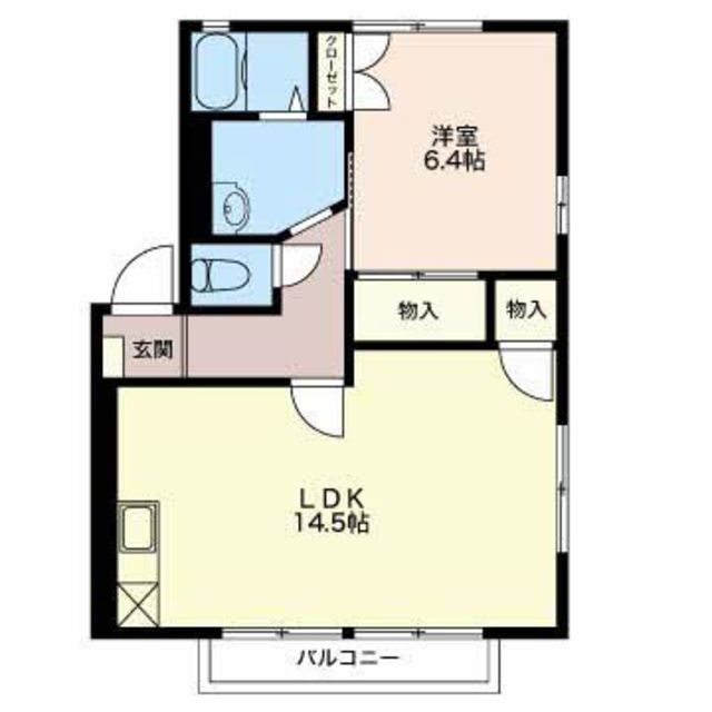 グランメール女池 101 間取り図