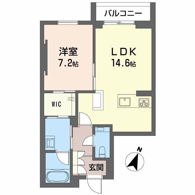 ＡＺＵＲ米山 201 間取り図