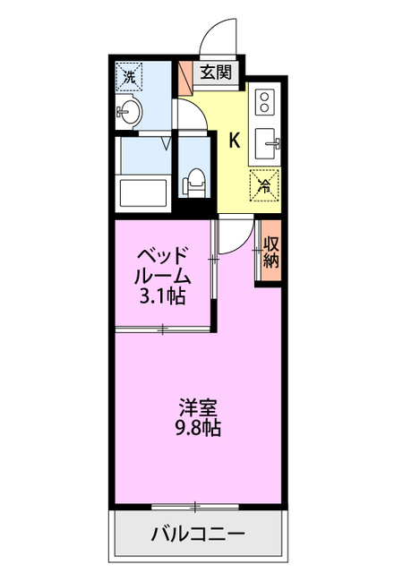 PROGRESSIVE　Ⅱ 202 間取り図