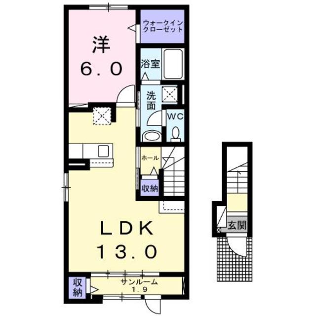 コロラーレ　Ⅱ 201 間取り図