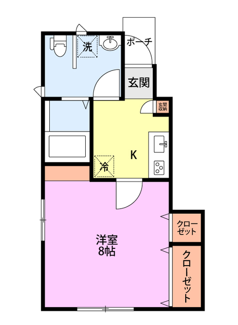 コリーヌ 105 間取り図