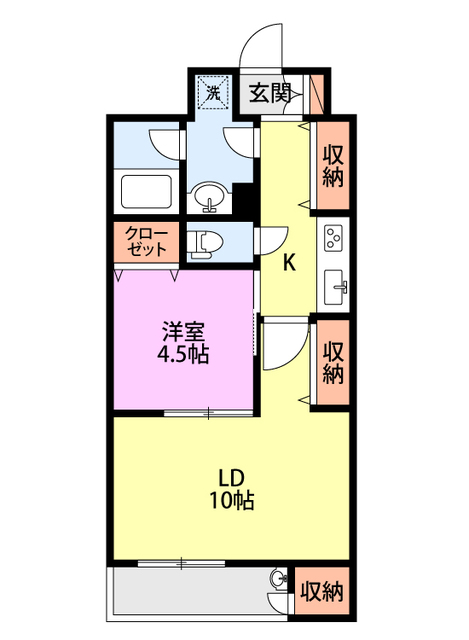 フラワーフェアリ F101 間取り図
