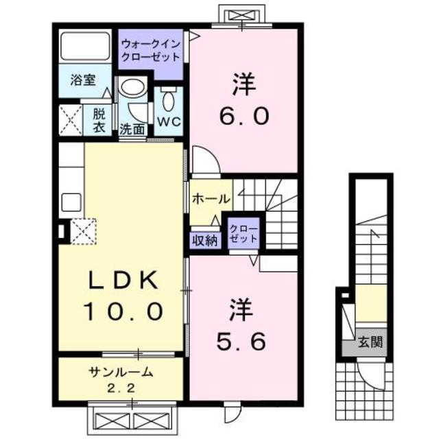 ガレット 202 間取り図
