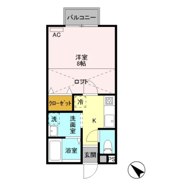 エコガーデンとちお 2-3 間取り図