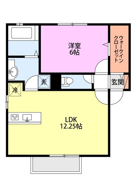 メゾンリモーネ 201 間取り図