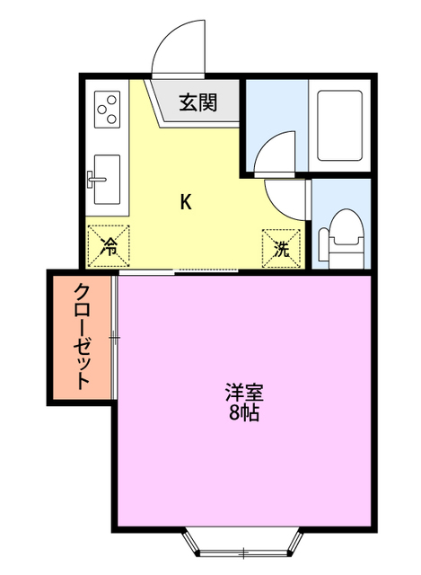 ハイツパッシフルＩ 204 間取り図