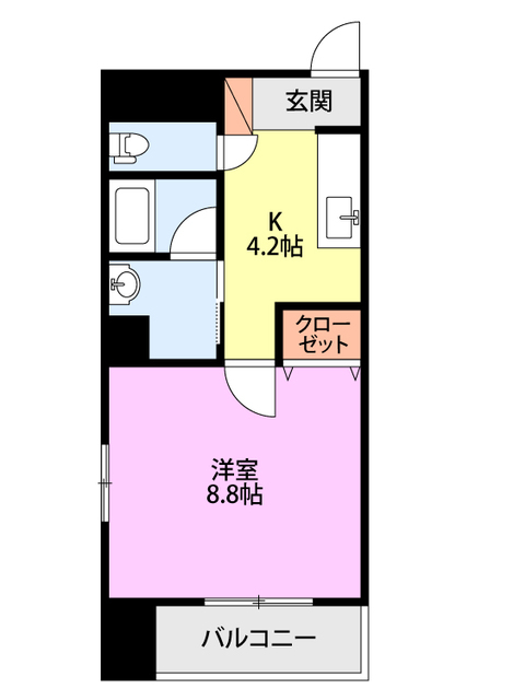コンコース東堀 701 間取り図
